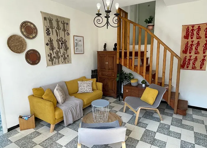 Belle maison avec jardin à 1mn de la plage